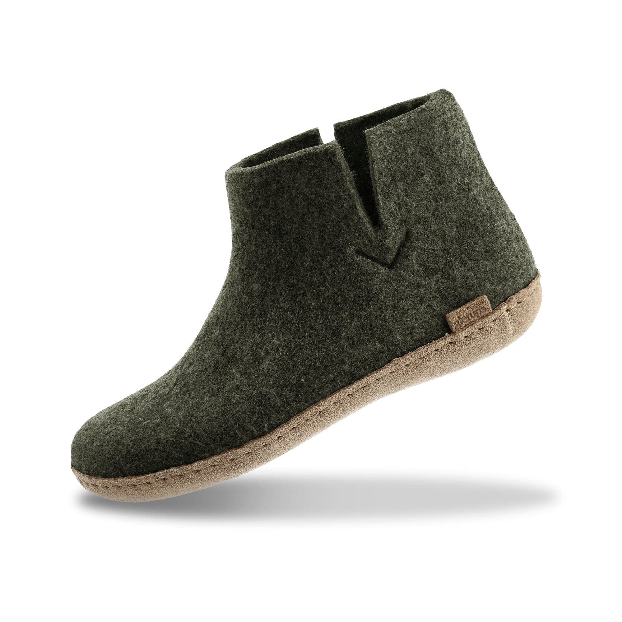 Glerups Wool Boot with Leather Sole